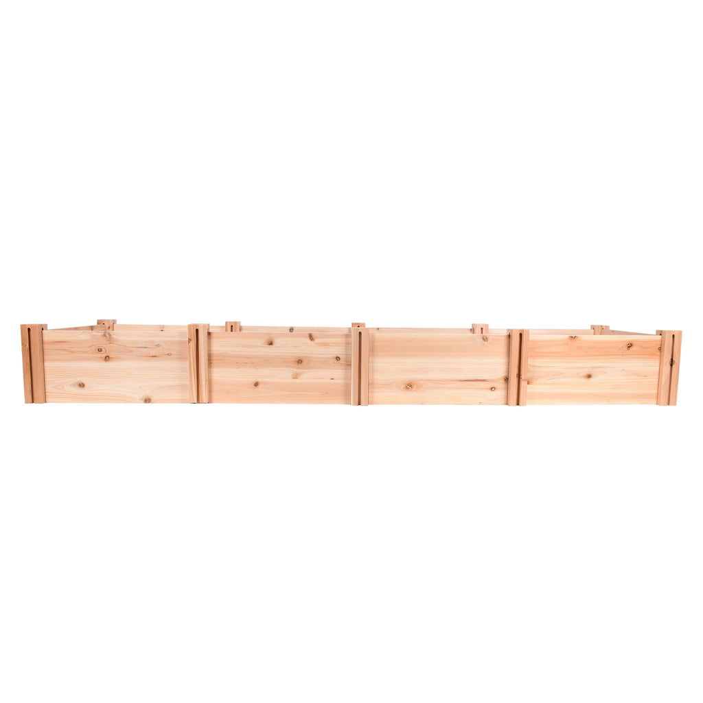 Jardinière d'extérieur en bois Expert Gardener, 2,25 m L x 0,6 m l x 27 cm H