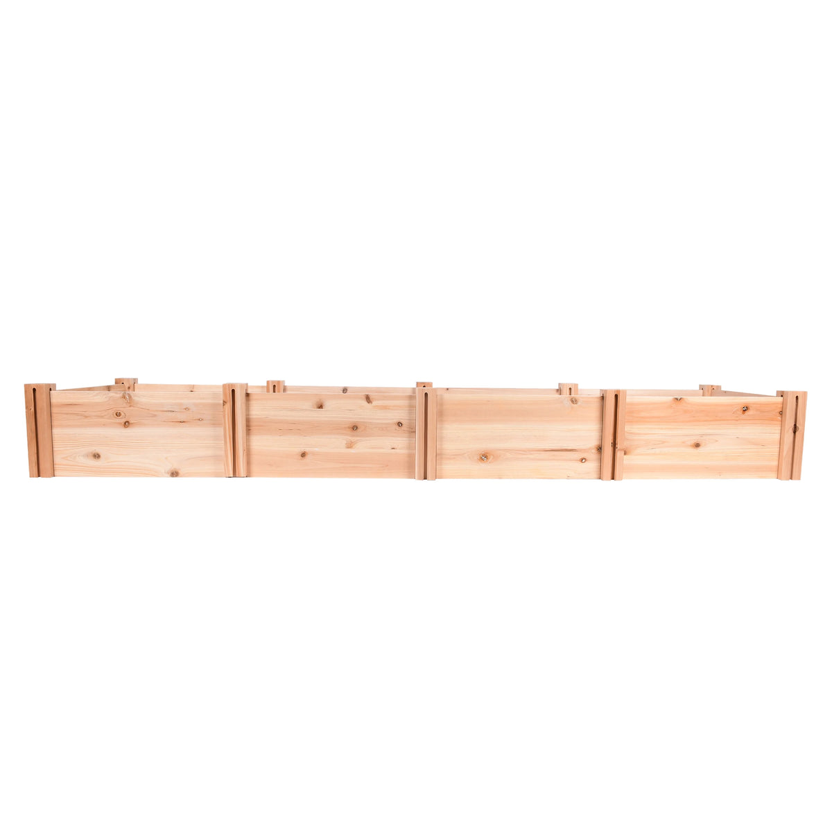 Jardinière d'extérieur en bois Expert Gardener, 2,25 m L x 0,6 m l x 27 cm H