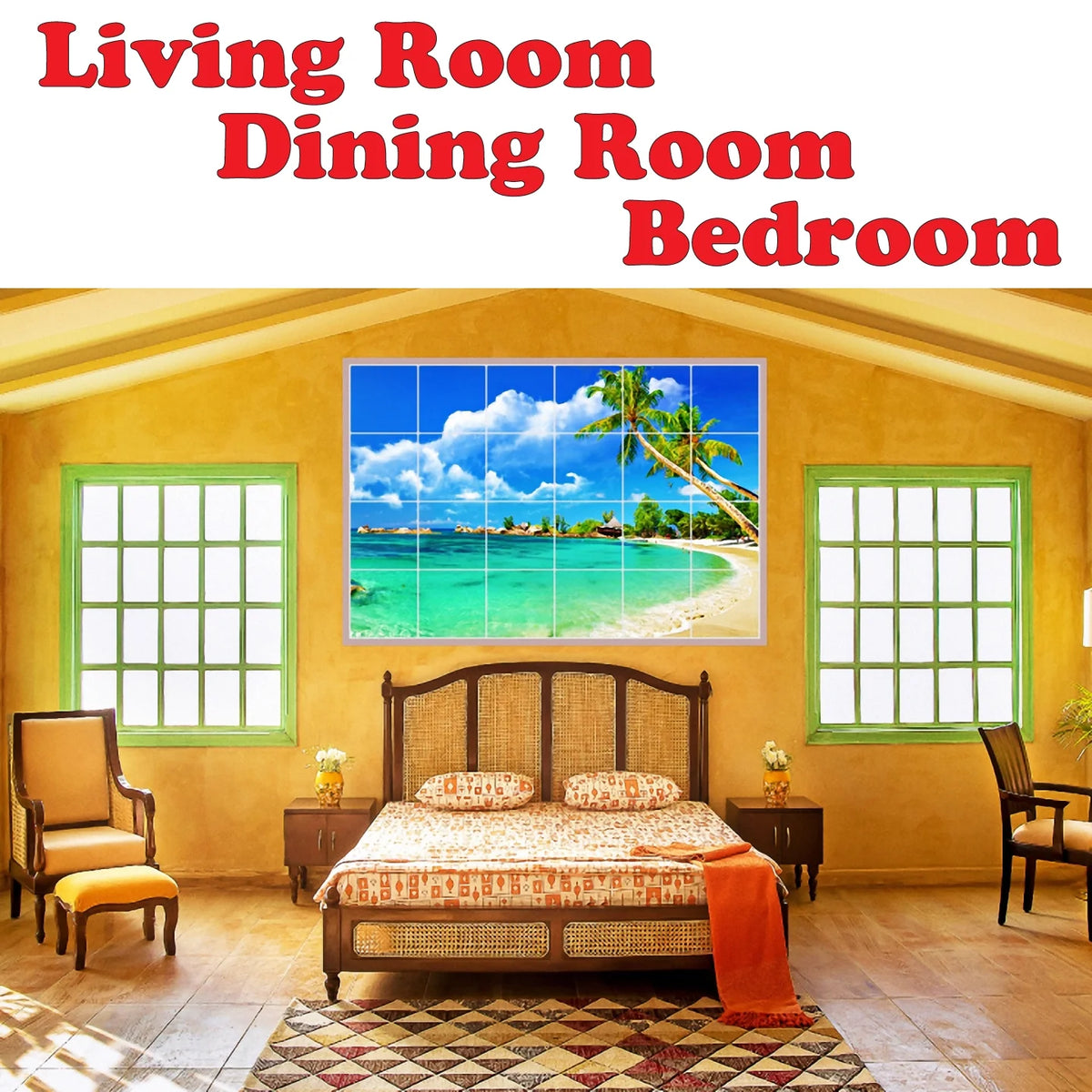 Picture-Tiles.com: Autumn Ceramic Tile Wall Mural WAL500013-55M. 30"W x 30"H using (25) 6" x 6" Ceramic Tiles-Satin Finish