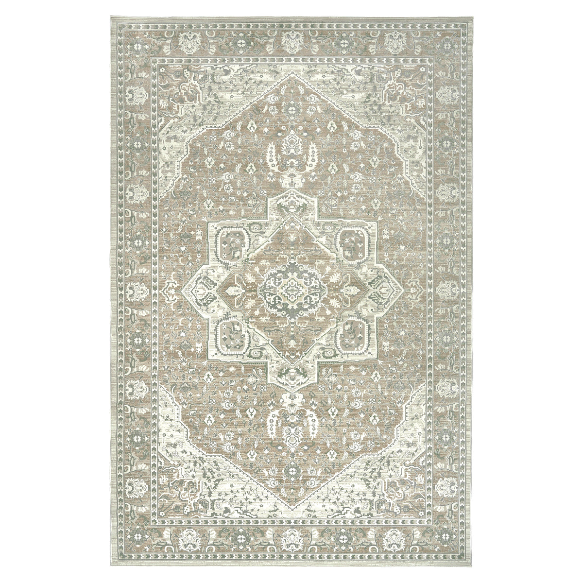 Sasha Area Rug, Adryan Beige Green, 8'8' x 13'