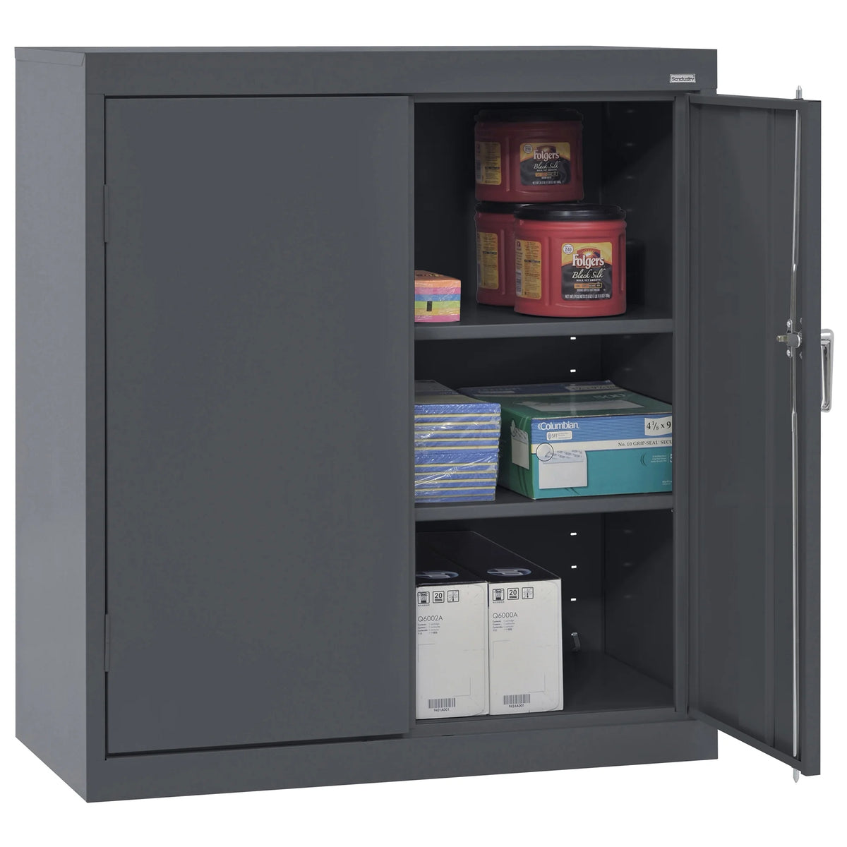 Armoire de rangement simple en acier de calibre 20 Sandusky Boisdale (36 po H x 36 po L x 24 po P)