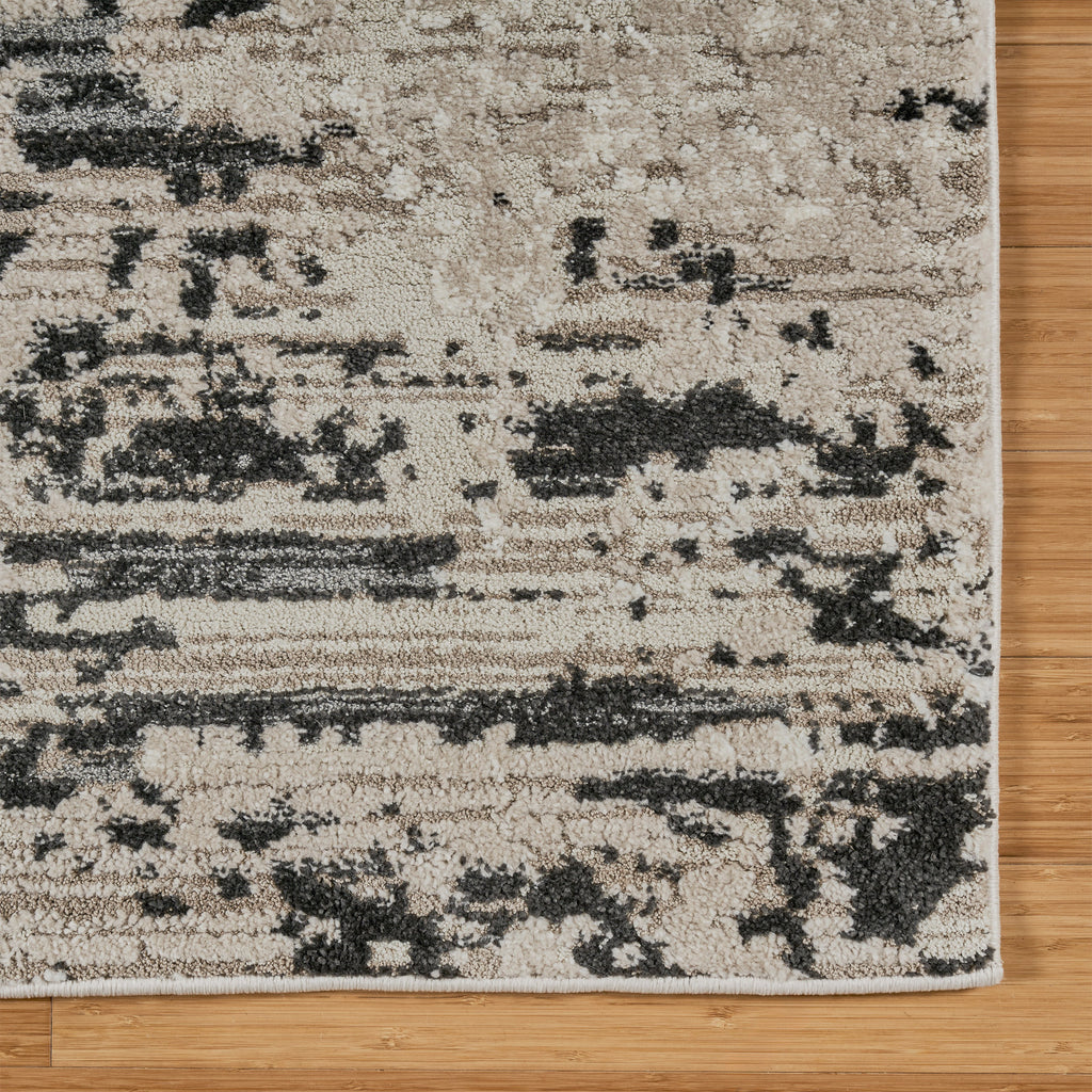 Solaris Area Rug, Argent Charcoal, 8'8" x 13'