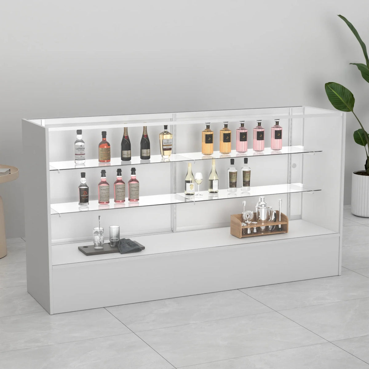 48" L x 38" H x 18" P - vitrine d'exposition pleine vision