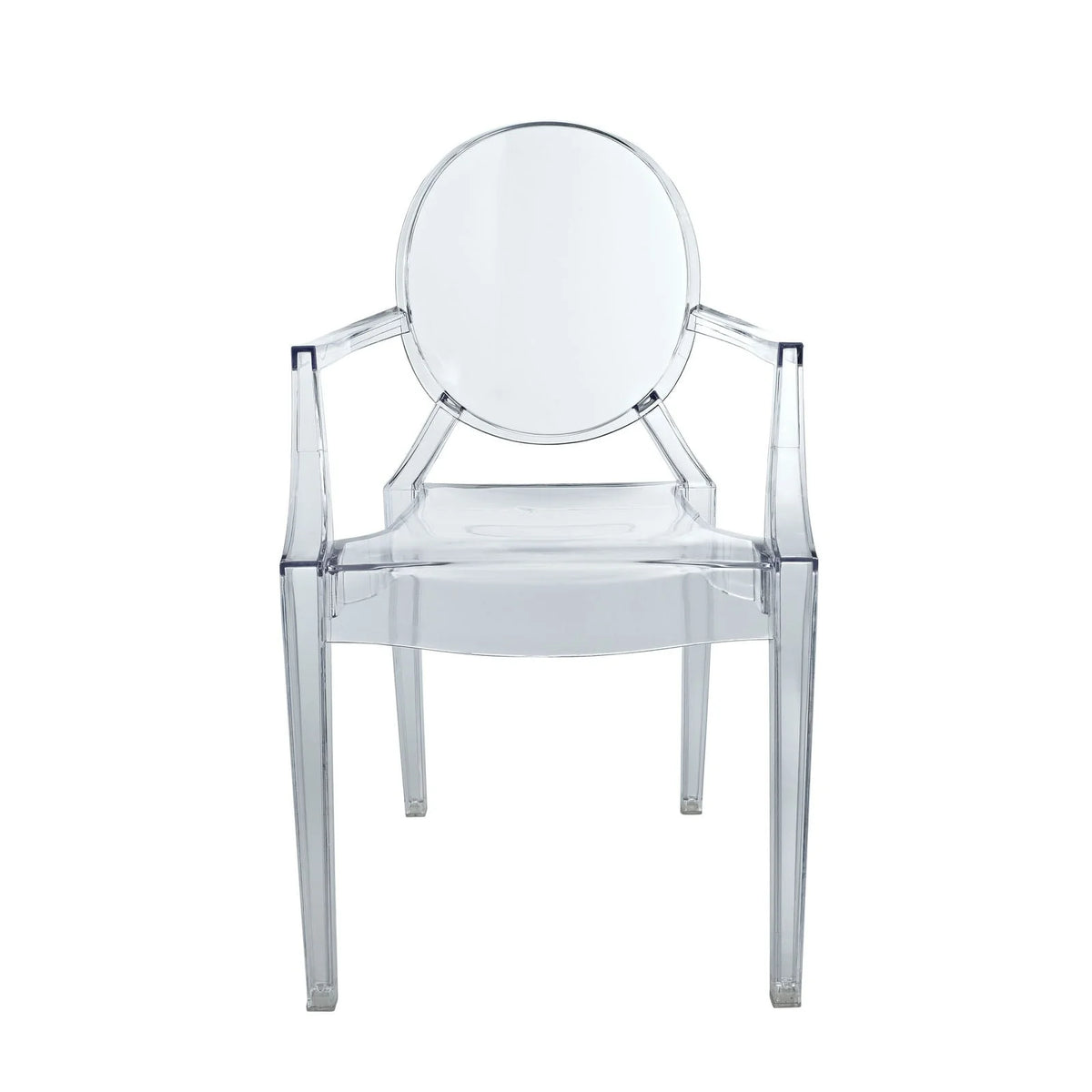 Modway Casper Miniature Chair in Clear, 3.5"l x 3.5"w x 6.5"h"