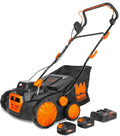 WEN DT1516 16-Inch 15-Amp 2-in-1 Electric Dethatcher and Scarifier with Collection Bag
