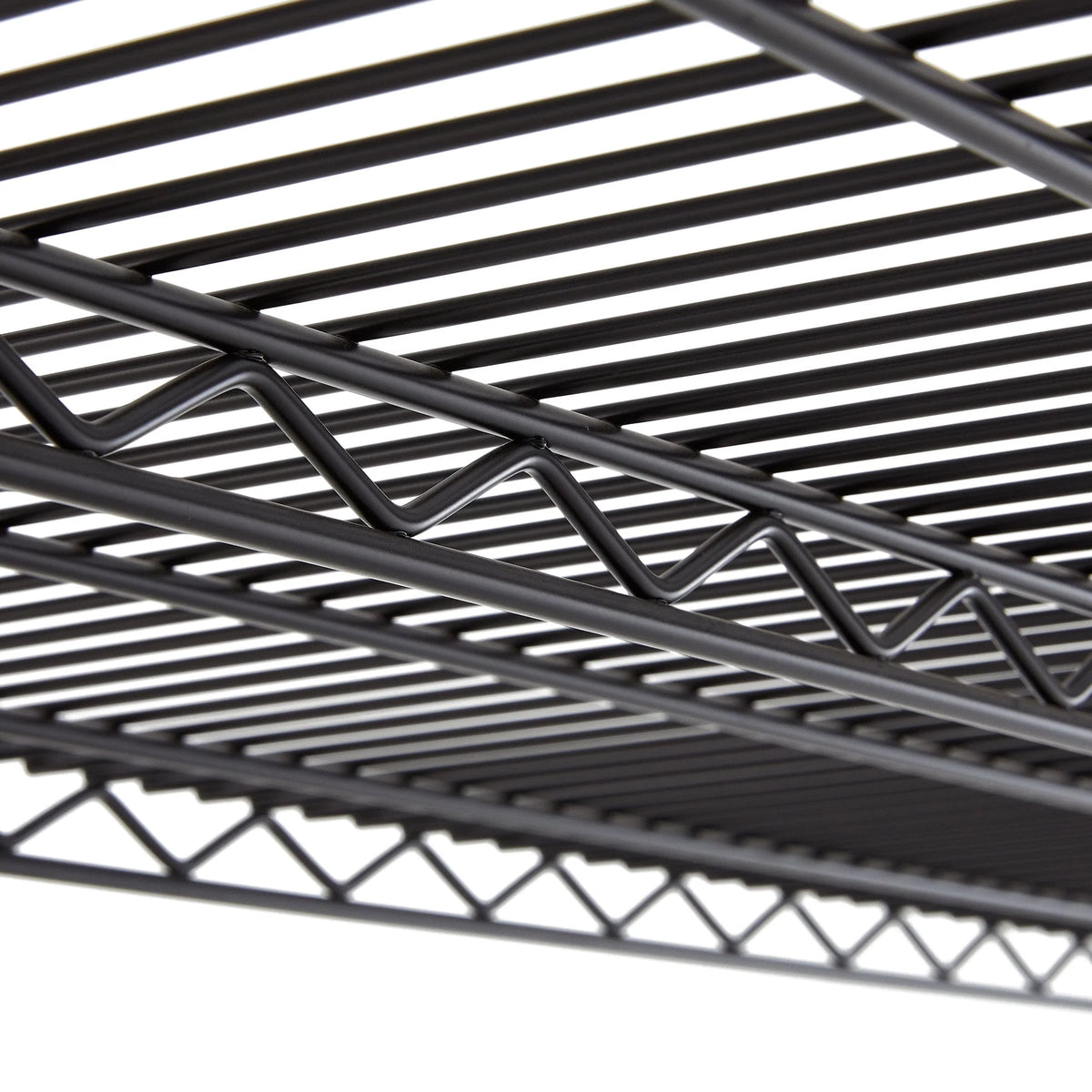 Hyper Tough Steel 4-Tier Storage Shelf Unit 72"H x 72"W x 24"D, 4000lb Total Capacity, Black