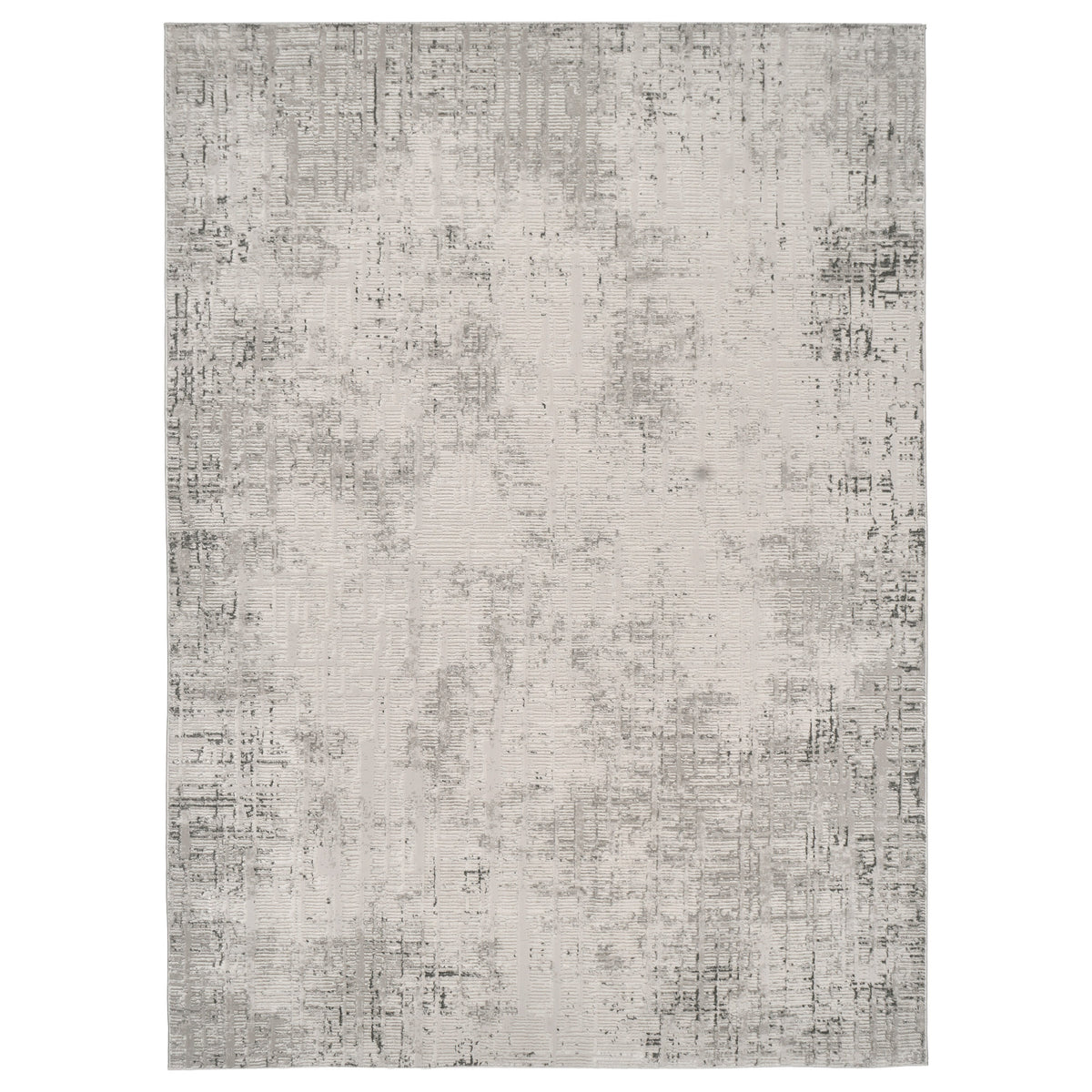 Divina Area Rug, Aloma Cream & Gray, 6'6" x 9'