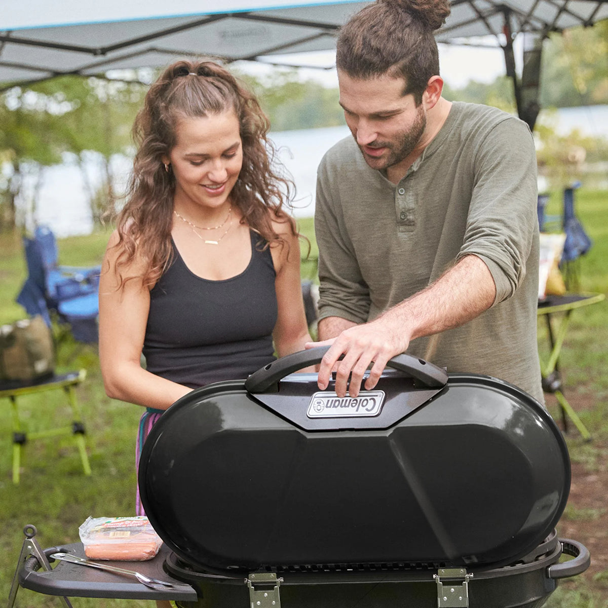 Coleman RoadTrip X-Cursion 2 Burner Propane Gas Portable Grill