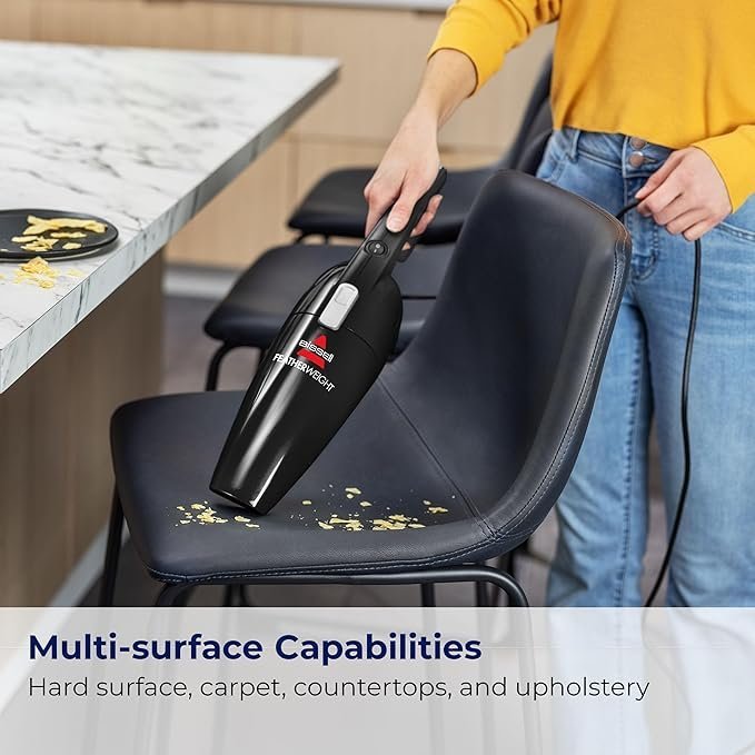 Bissell Featherweight Stick Lightweight Bagless Vacuum with Crevice Tool, 2033M, Black
