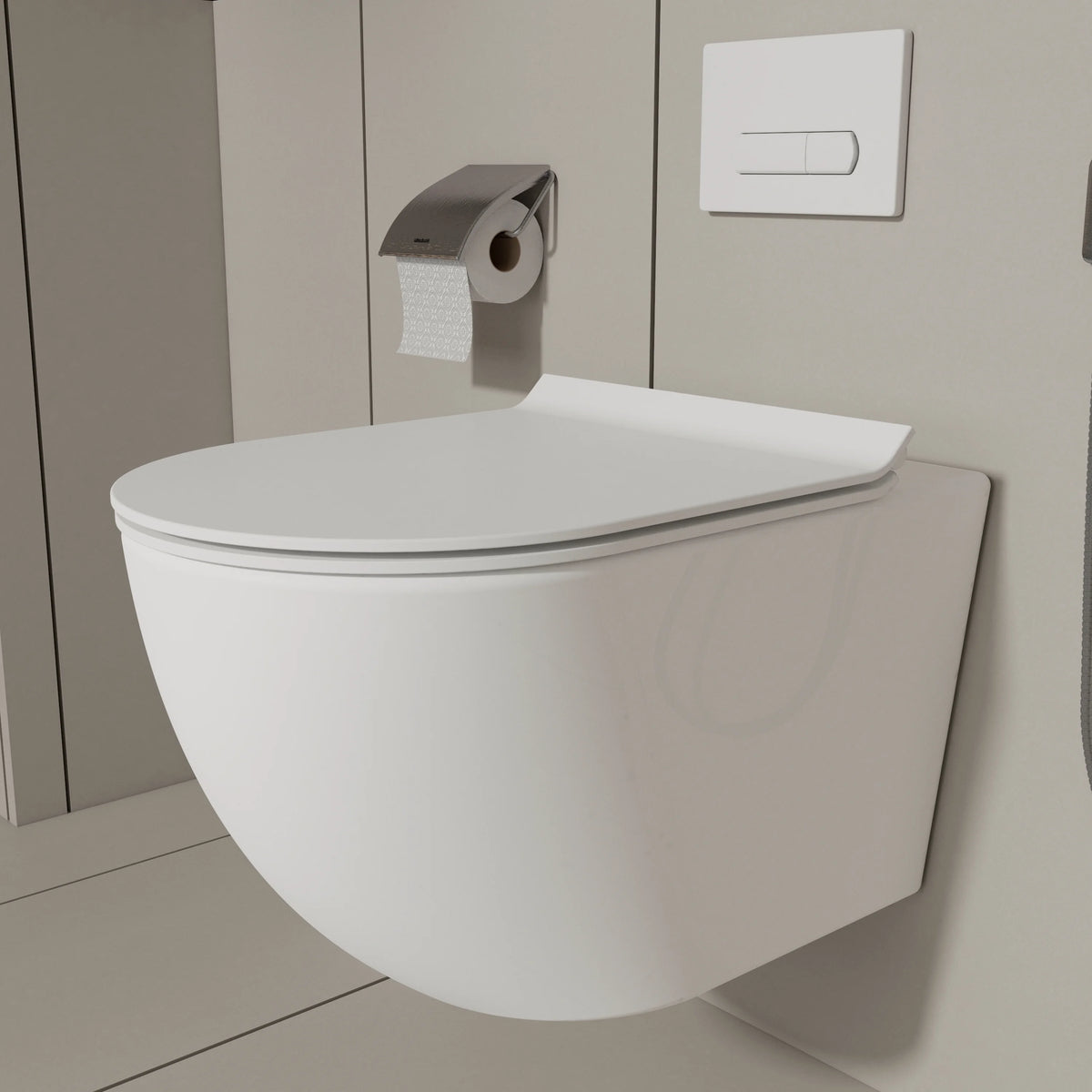 MEJE#MJ-2003R, Rimless Toilet Ceramic Nano Coating Hanging Toilet Wall Hung Toilet Bowl 21.65 x 14.17 x 14.96 inches Glossy Finish