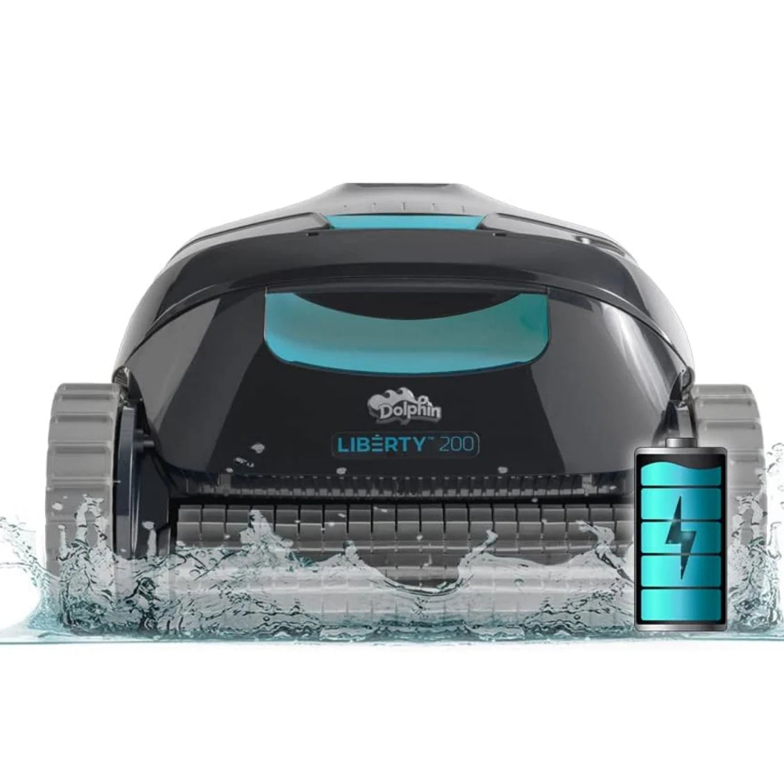 Dolphin (2025 Model) Liberty 200 Cordless Automatic Robotic Pool Vacuum Cleaner, Magnetic Charging, Wall Climbing Scrubber, Ideal for In-Ground Pools up to 33 FT in Length