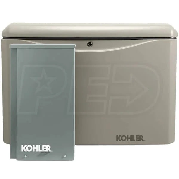 Kohler 20RCAL-200SELS 20kW Aluminum Standbys Generator Systems (200A Service Disc. w/ Load Shedding)