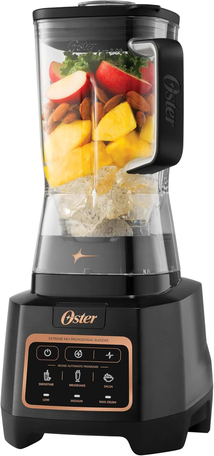 Oster Extreme Mix Blender, 1500-Watt High-Speed Countertop Blender with 64oz Jar & Auto Programs, Perfect for Smoothies, Milkshakes, Salsa