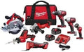 Milwaukee M18 Cordless Combo Kit (7-Tool) with Two 3.0 Ah Batteries, Charger and Tool Bag