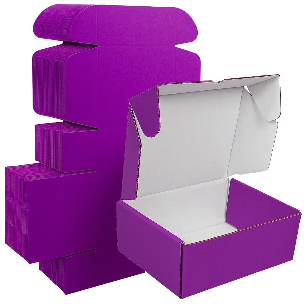 Ucanpack Corrugated Mailer Box Packing Supplies For Moving Purple Large, 18 x 14 x 4" - 25 Pcs