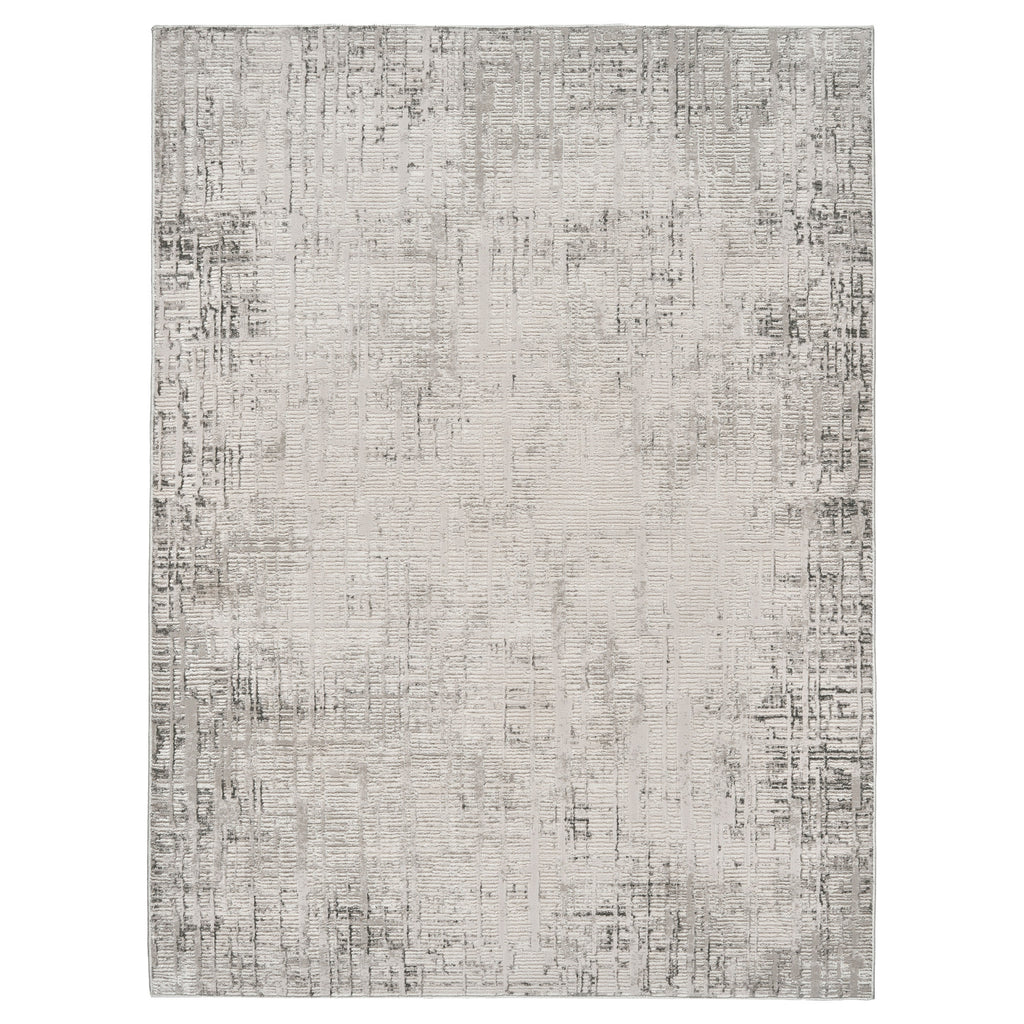 Divina Area Rug, Aloma Cream & Gray, 5'3" x 7'