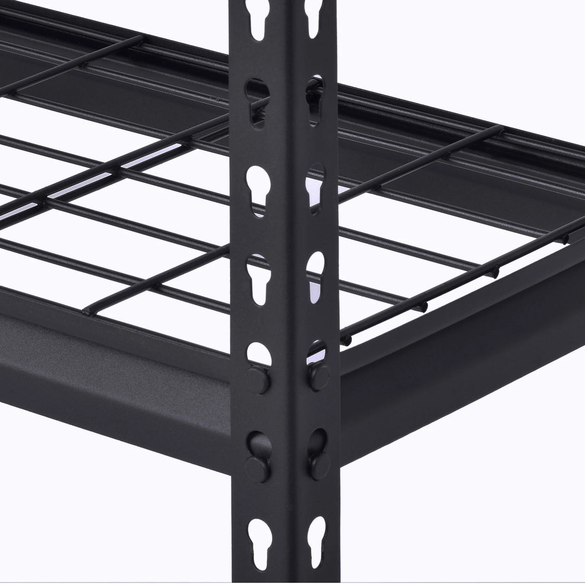 Muscle Rack 30"W x 12"D x 60"H 5-Tier Steel Shelving; 500 lb. Capacity per Shelf; Black