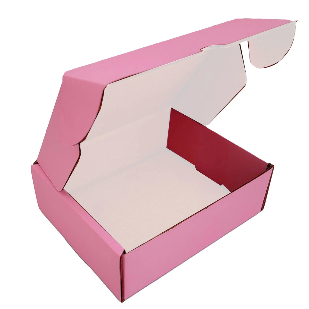 Boîtes d'expédition en carton ondulé Ucanpack, fournitures d'emballage pour déménagement, rose, grande taille, 24 x 14 x 4 po - 25 pièces