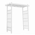 DuraTrel Bakersfield 72"x 85" White Vinyl Arbor