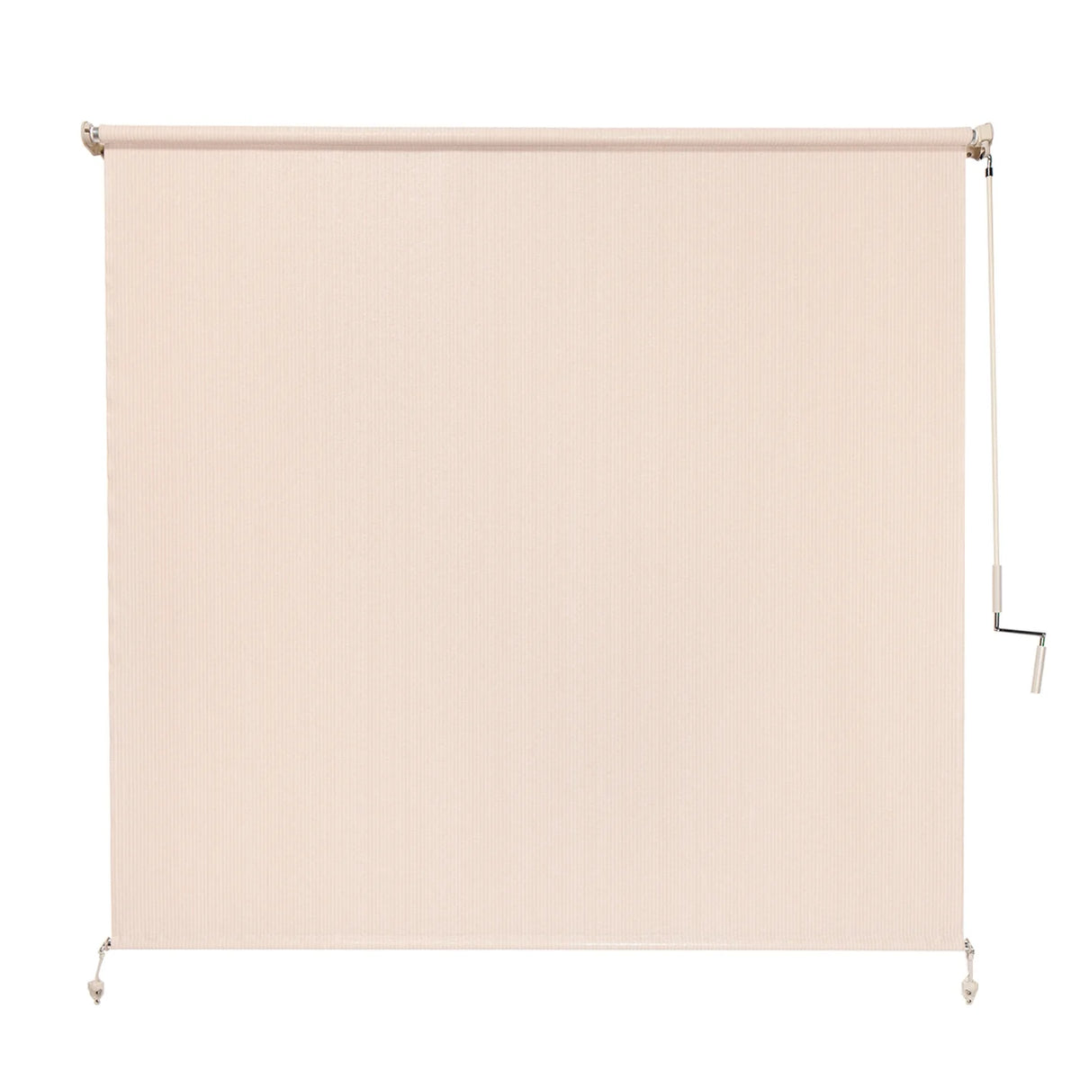 Coolaroo 96" x 72" Crank Operated Beige Roller Sun Shade