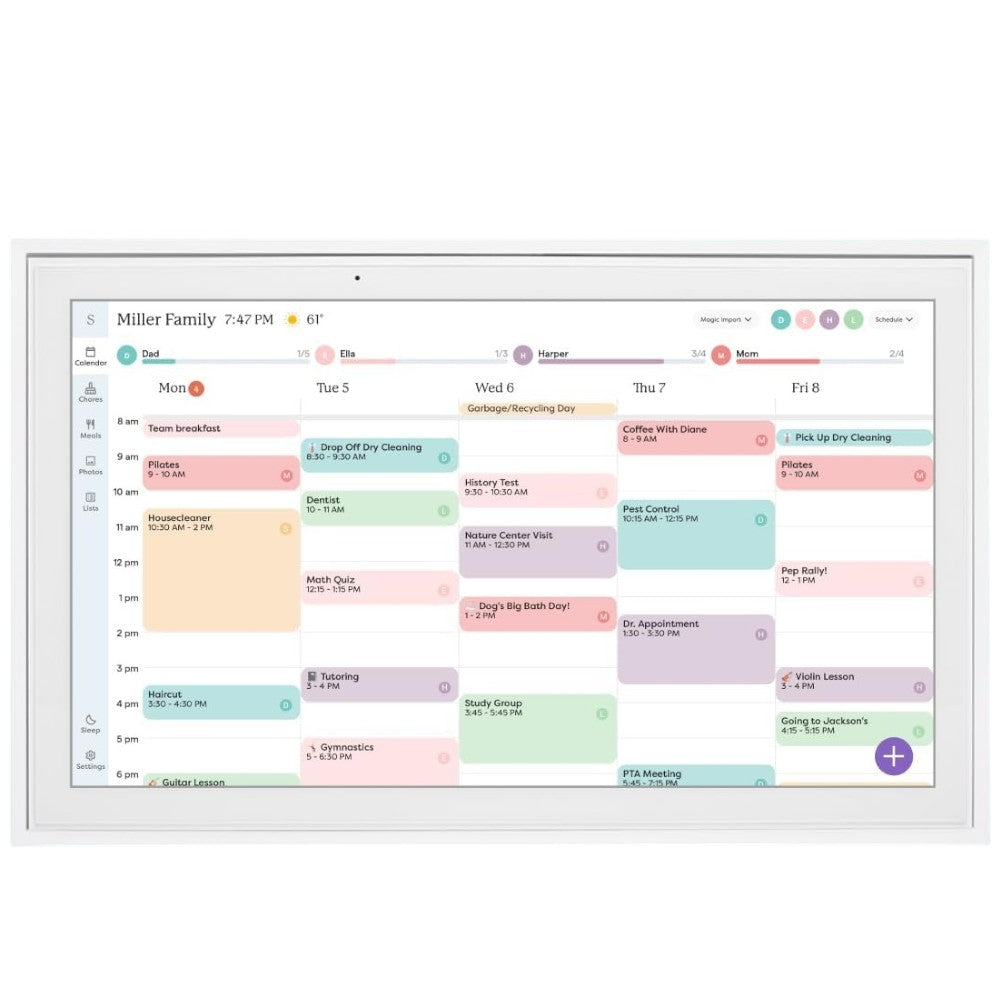 Skylight 15" Digital Calendar & Chore Chart, Wall Mount