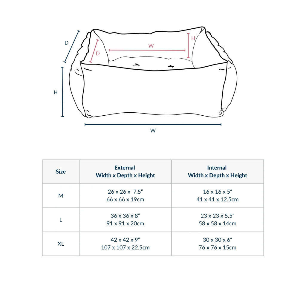 Box Bed For Dogs in Essentials Plush