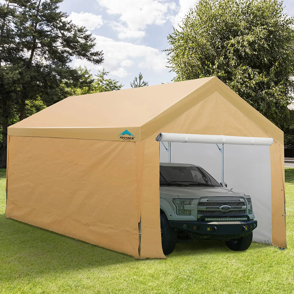 Advance Outdoor 10 x 20 x 95-11 White Heavy Duty Carport