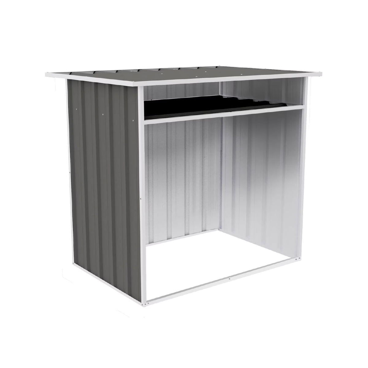 Abri de jardin en métal Absco 1,22 m x 0,76 m x 1,13 m - Gris boisé