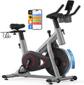 MERACH Exercise Bike, Brake Pad Stationary Bike with Exclusive App, Low Noise Indoor