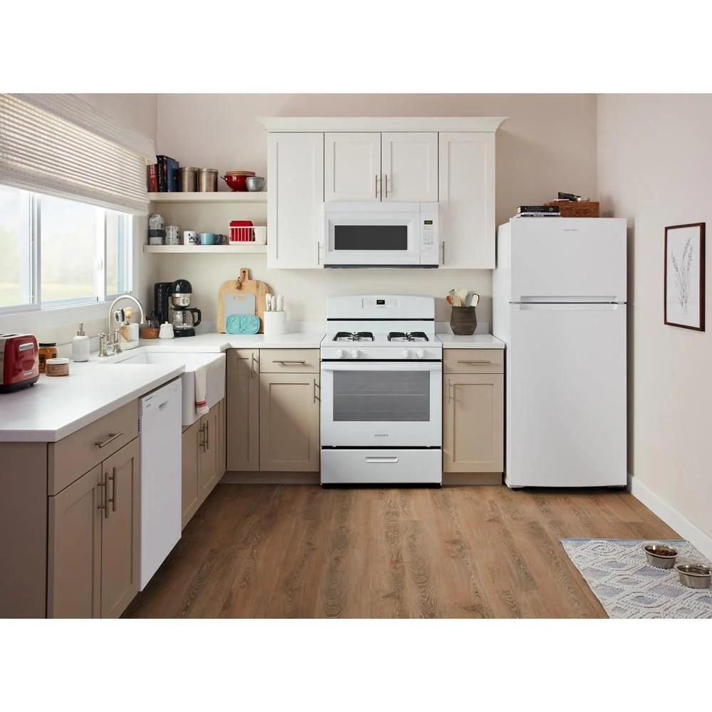 Brand New Amana(R) AER6303MFW - Freestanding 30" Electric Range - White - with Extra Large Oven Window 46" H x 27" D x 29" W