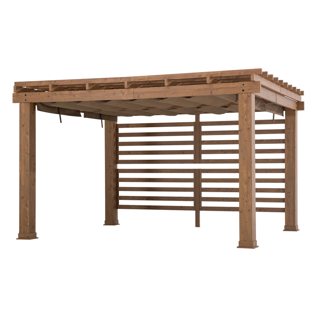 SummerCove 13 ft. x 11 ft. Woodlynne Steel Pergola