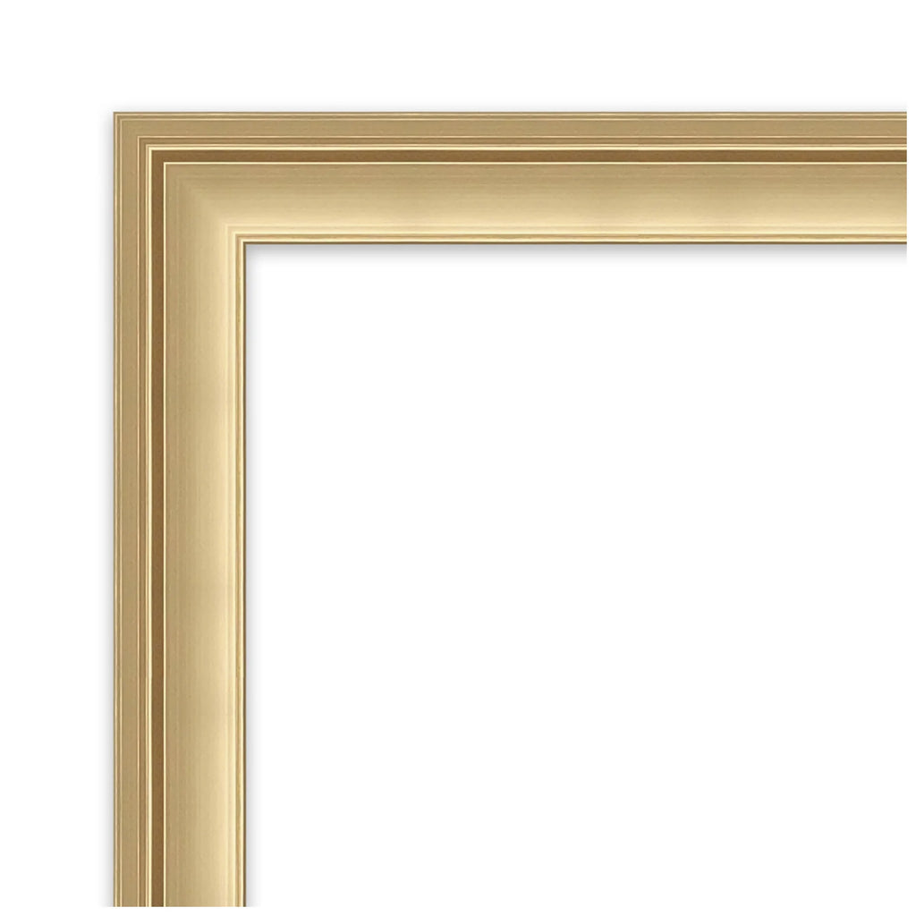 Amanti Art Florence Silver Beveled Wall Mirror 31.75 x 41.75 in.