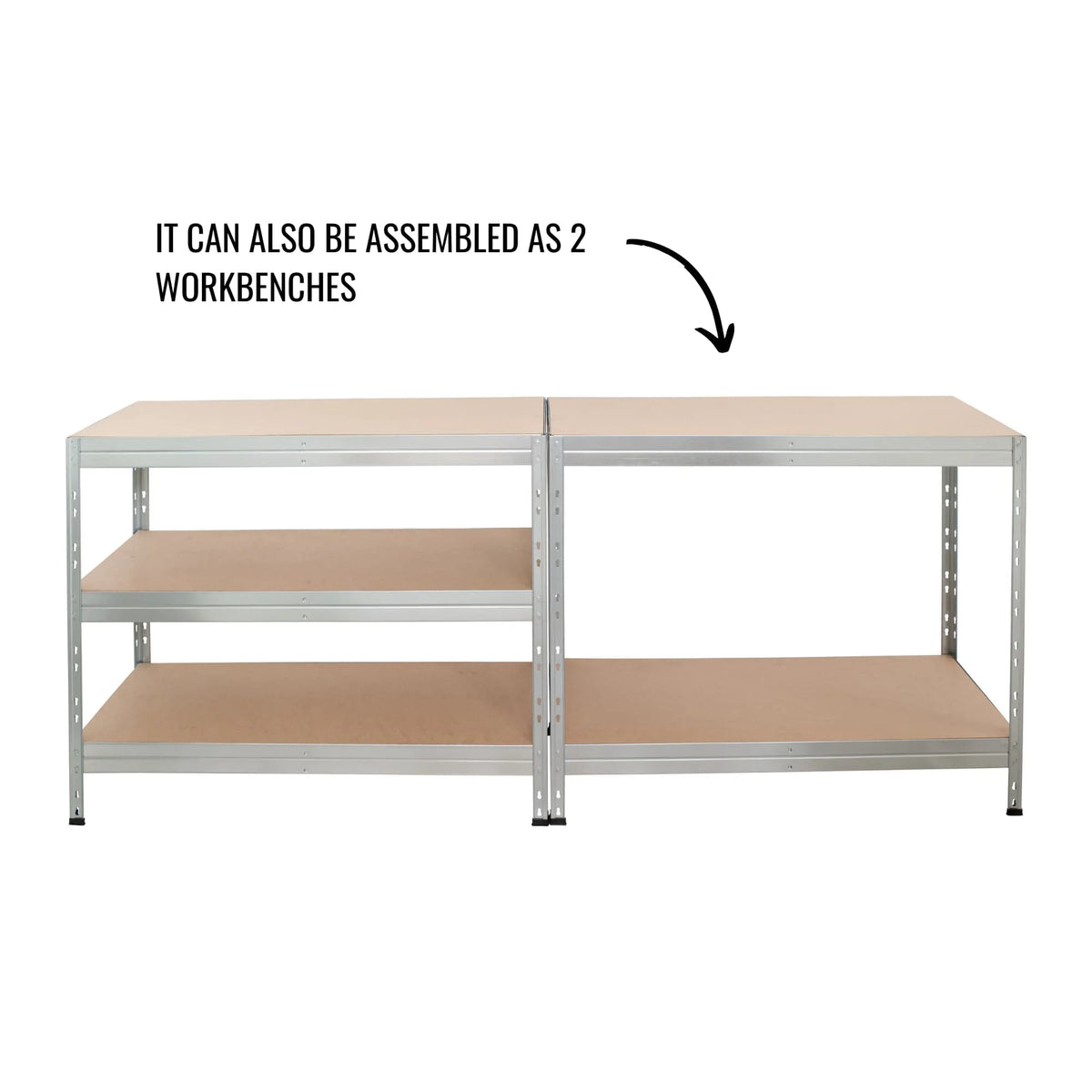 Ar Shelving 5- Tier Galvanized Steel Heavy Duty Garage Storage Shelving Unit with HDF Rack (39.2 in. W x 71 in. H x 20 in. D)