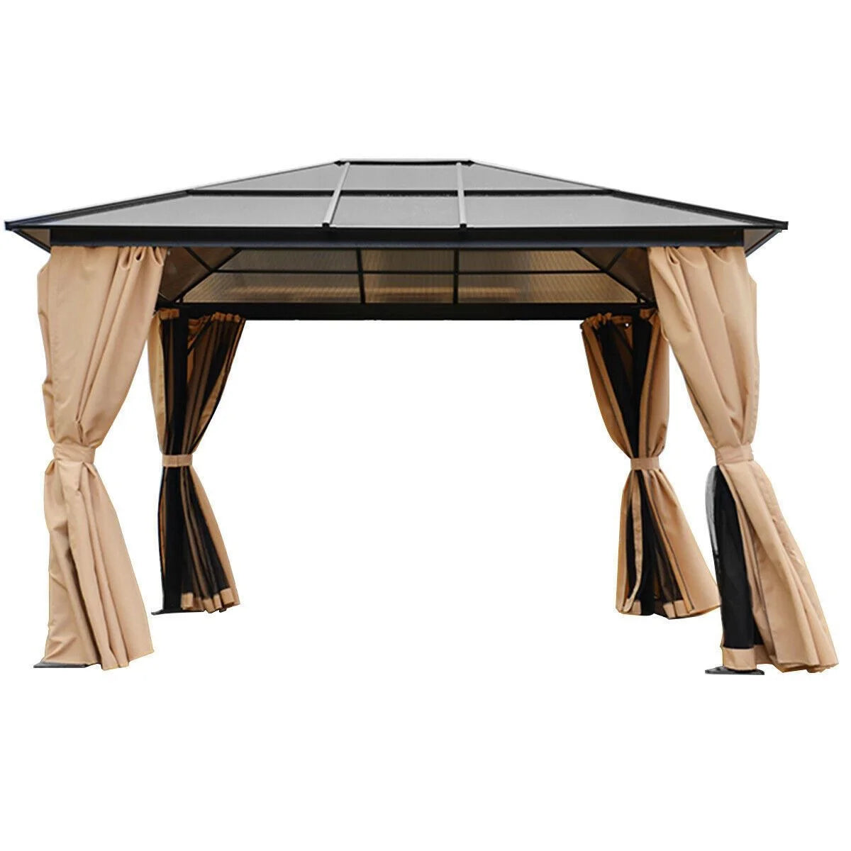 Outsunny 10' x 12' Hardtop Canopy Gazebo, Durability