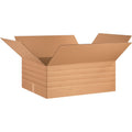 Boîtes en carton ondulé à hauteur variable Box Partners 30 po x 24 po x 12 po kraft 15/paquet MD302412