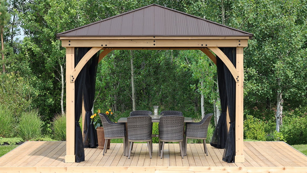 Yardistry 12' x 12' Meridian Gazebo Mosquito Mesh Kit
