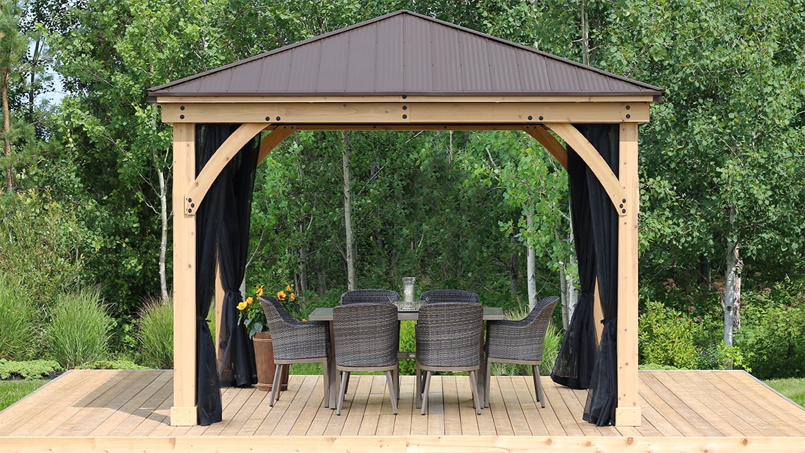 Yardistry 12' x 12' Meridian Gazebo Mosquito Mesh Kit