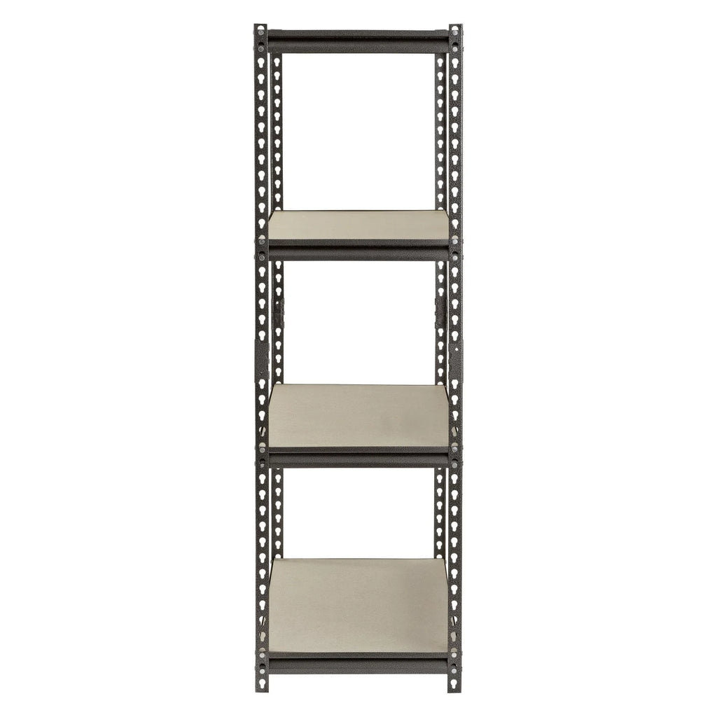 Étagère autoportante en acier Muscle Rack à 4 niveaux, 36 po L x 18 po P x 60 po H ; capacité de 500 lb par tablette ; argent