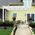 Vita 12' x 12' Freemont White Vinyl Pergola, VA42044