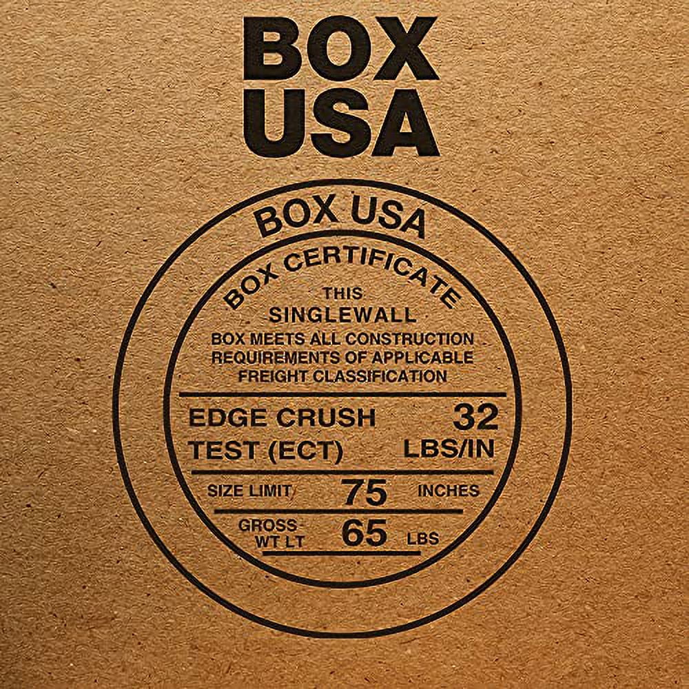 BOX USA Boîtes en carton ondulé 16 x 16 x 16, moyennes 16 po L x 16 po l x 16 po H, paquet de 25 - Boîtes d'expédition, d'emballage, de déménagement, de stockage pour la maison ou l'entreprise, boîtes en gros résistantes