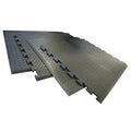 Rubber-Cal "Foot-Rest" Interlocking Anti-Fatigue Floor Mat - 1/2 in x 28 in x 31 in - Center Tile