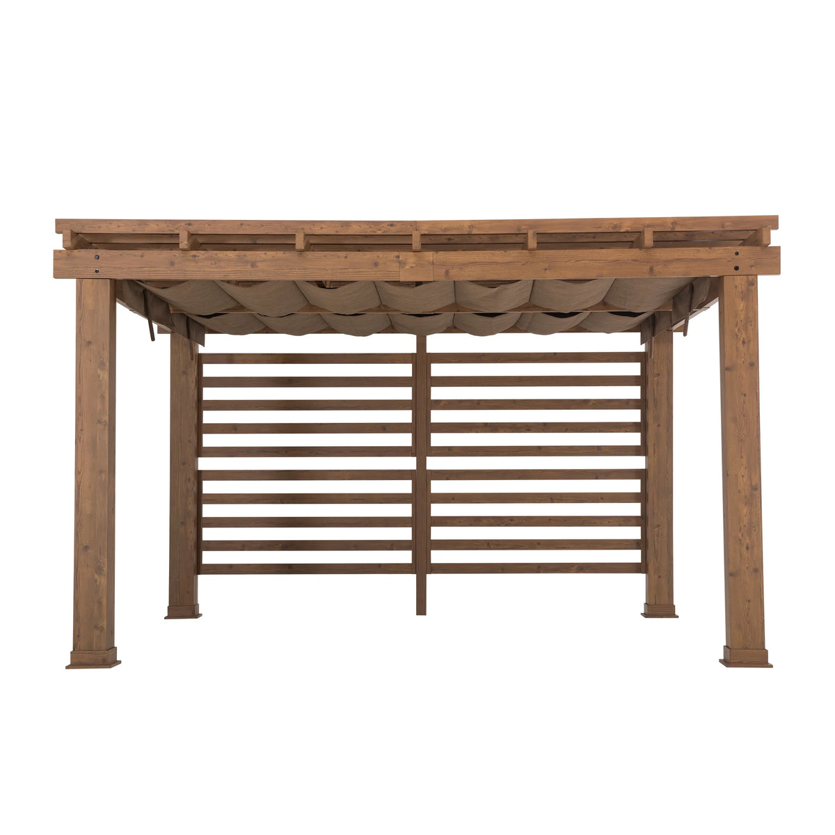 SummerCove 13 ft. x 11 ft. Woodlynne Steel Pergola