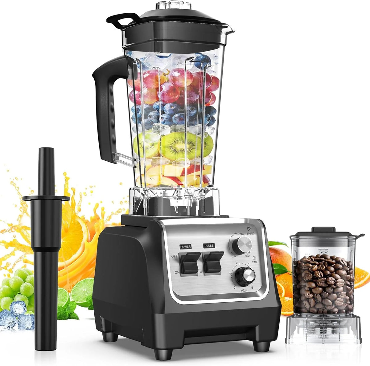 1800W Blender for Smoothies 70 oz Large Capacity Countertop Blenders with 20 oz Grinding Cup - 28000RPM High Speed Kitchen Blender for Ice Crushing, Frozen Drinks, Milkshakes & Puree