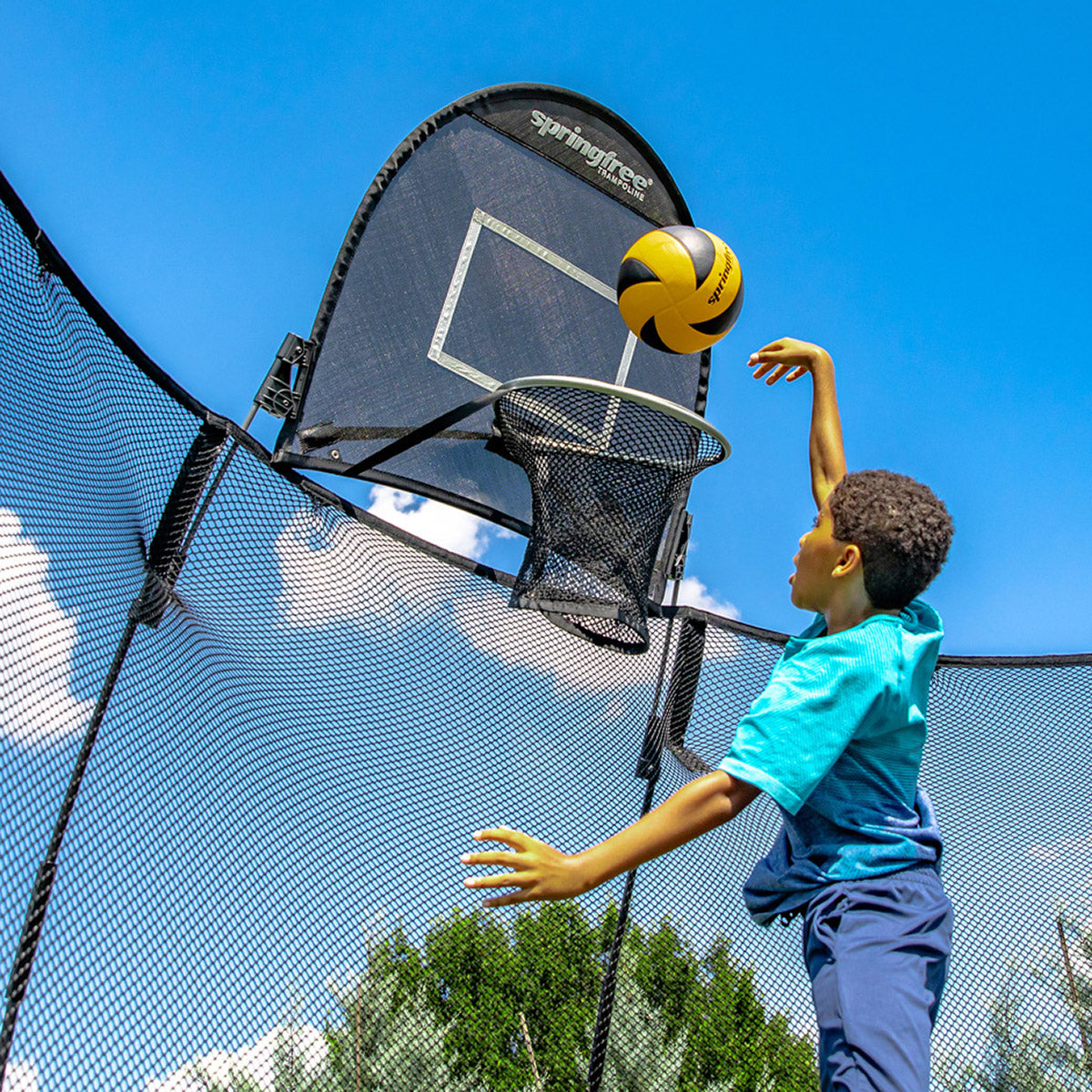 Springfree 11' x 13' Jumbo Rectangle Trampoline Bundle