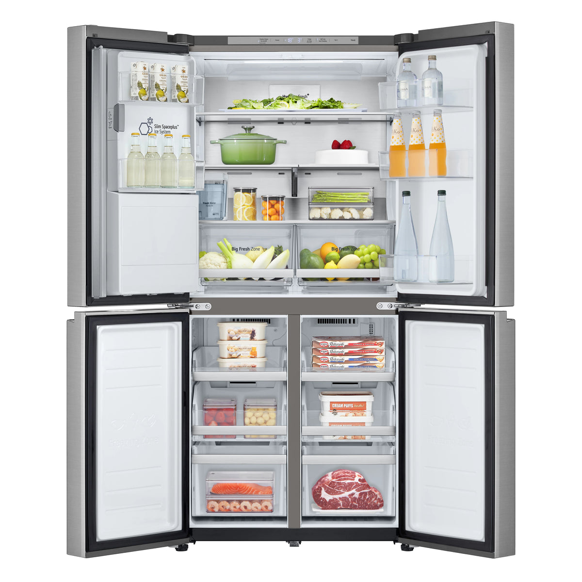 20.8 Cu. Ft. French Door Refrigerator Inverter with Practical Storage