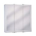 White Tri-view Medicine Cabinet, Rectangle - 26 x 24 x 4.5 in.