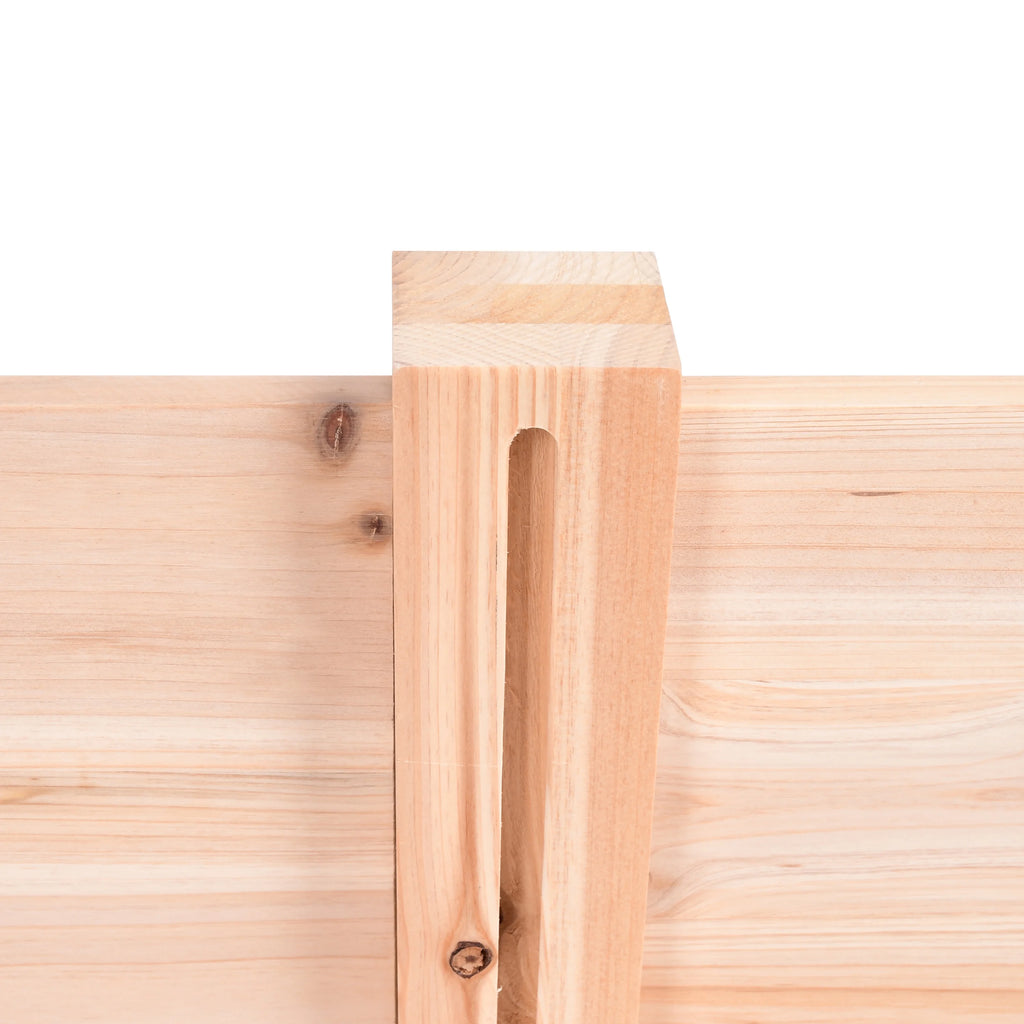 Jardinière d'extérieur en bois Expert Gardener, 2,25 m L x 0,6 m l x 27 cm H