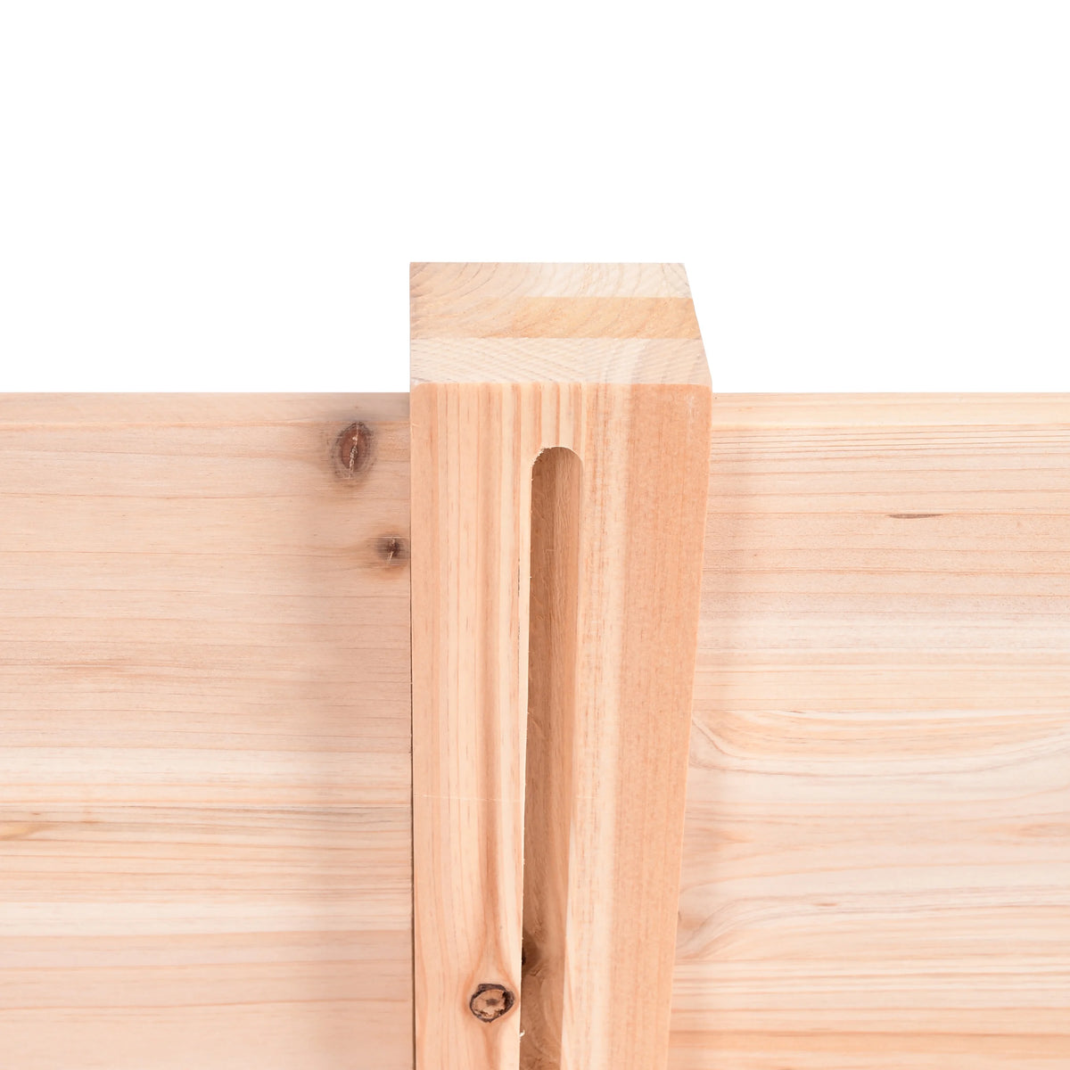 Jardinière d'extérieur en bois Expert Gardener, 2,25 m L x 0,6 m l x 27 cm H