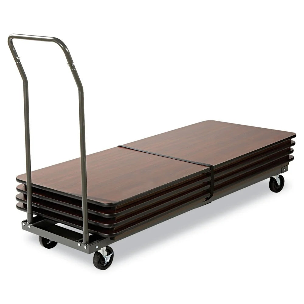 Chariot pour chaises/tables en métal Alera ALEFTCART, 20,86 po x 50,78 po à 72,04 po x 43,3 po, capacité de 600 lb - Noir