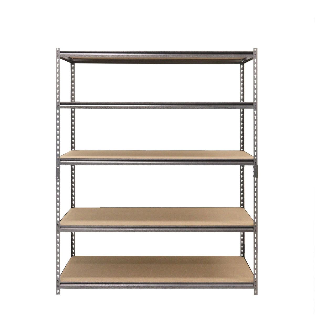 Étagère en acier Muscle Rack, 5 niveaux, 60 po L x 72 po H x 24 po P ; capacité de 800 lb par tablette
